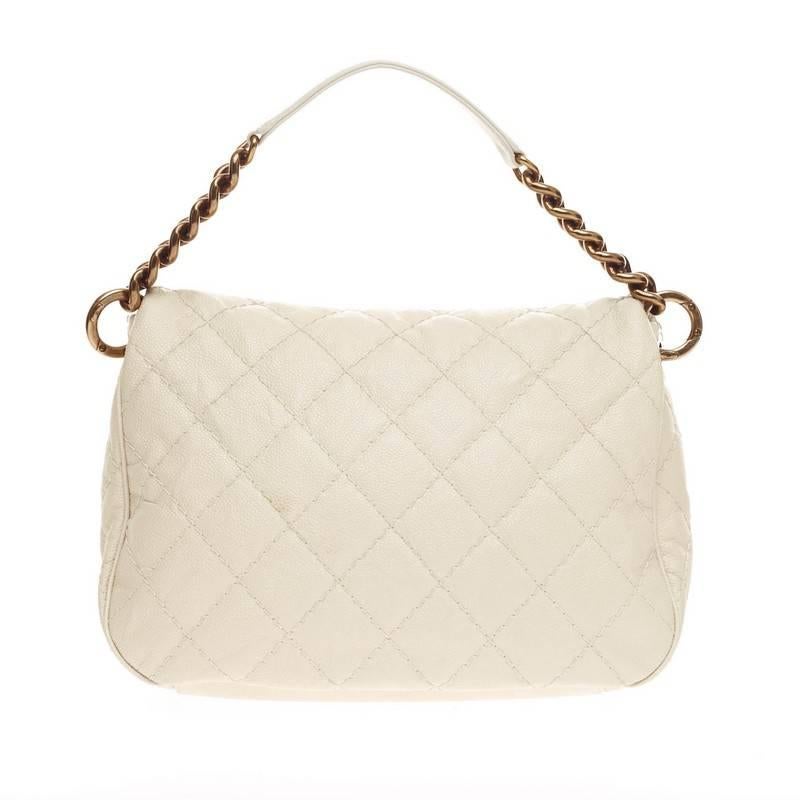 Women's Chanel Coco Pleats Messenger Quilted Calfskin