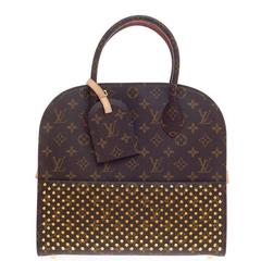 Louis Vuitton Limited Edition Christian Louboutin Shopping Bag Calf Hair and Mon