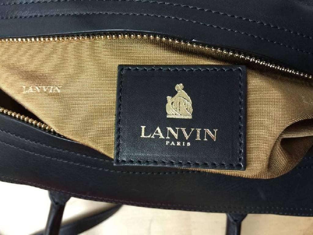 Lanvin JL Bowling Bag Calfskin Small In Good Condition In NY, NY