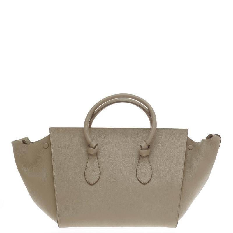 Women's Celine Tie Knot Tote Grainy Leather Small