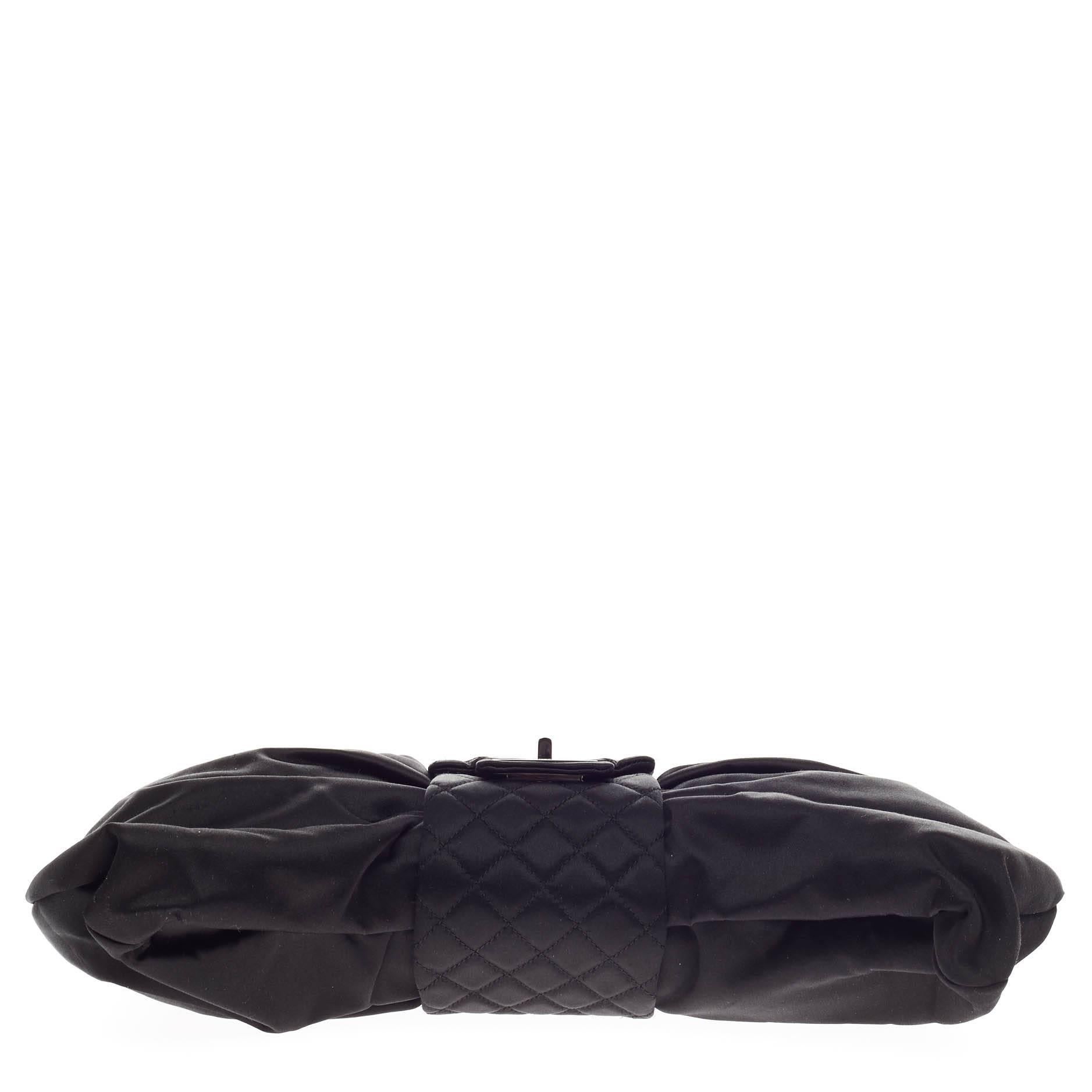 Chanel Bow Bag Satin Large 1