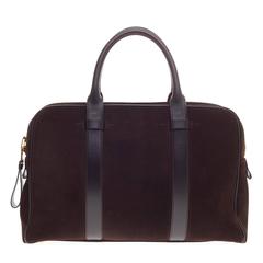 Tom Ford Buckley Trapeze Briefcase Suede Large