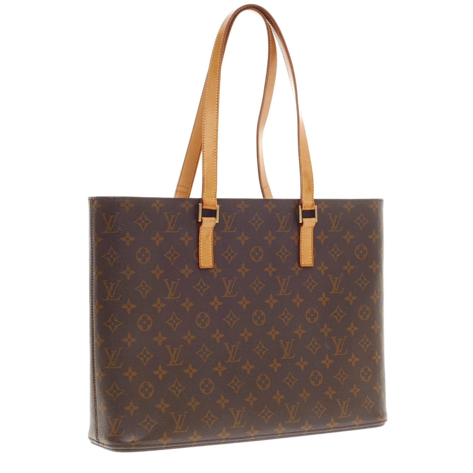 Louis Vuitton Luco Tote Monogram Canvas In Good Condition In NY, NY