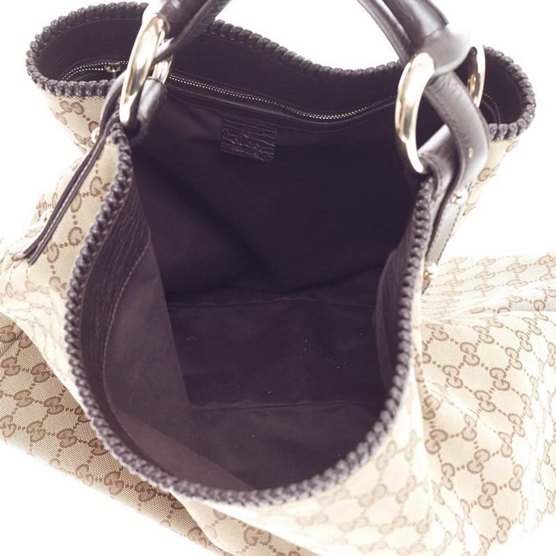 Gucci Horsebit Hobo GG in tela grande 2