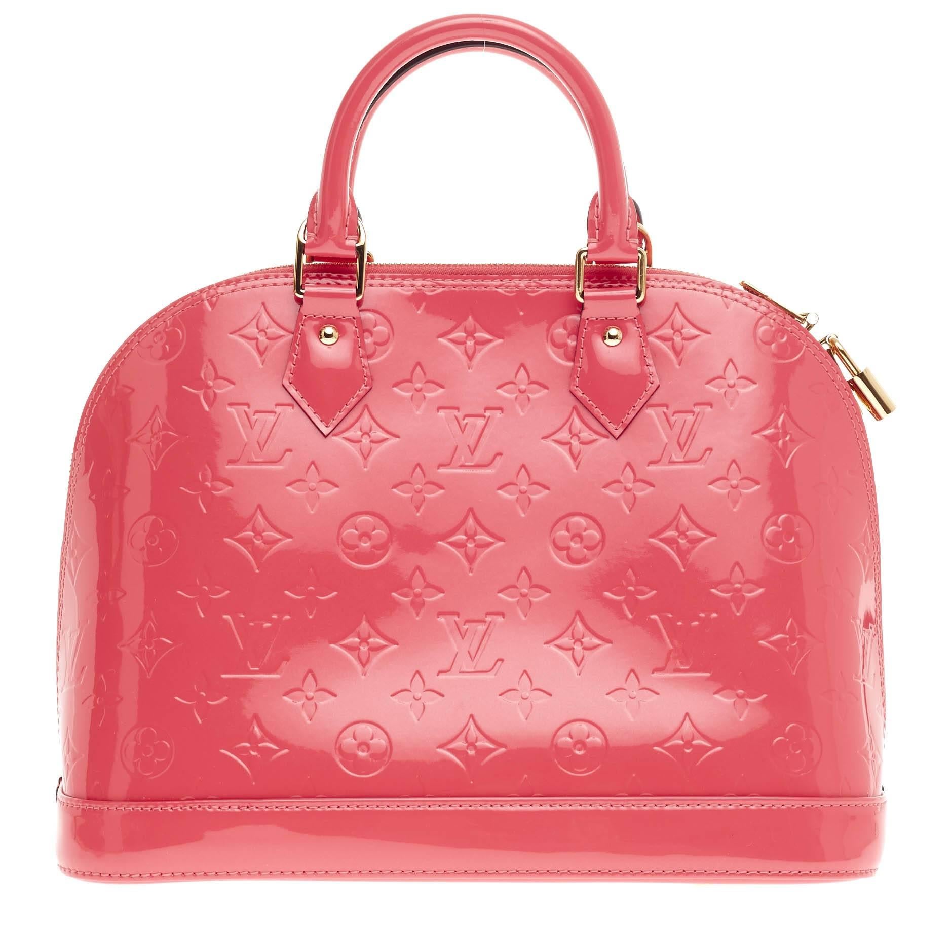 Louis Vuitton Alma Monogram Vernis PM In Good Condition In NY, NY