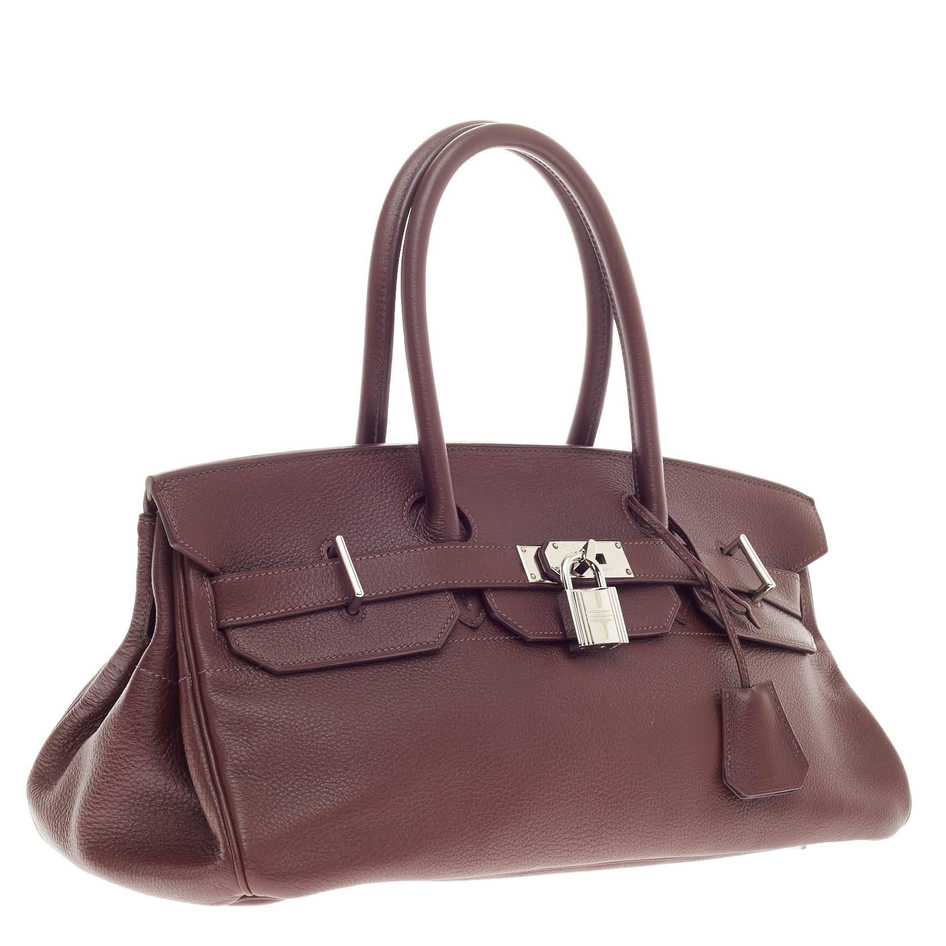 Hermes Birkin JPG Chocolate Clemence with Palladium Hardware 42 In Good Condition In NY, NY