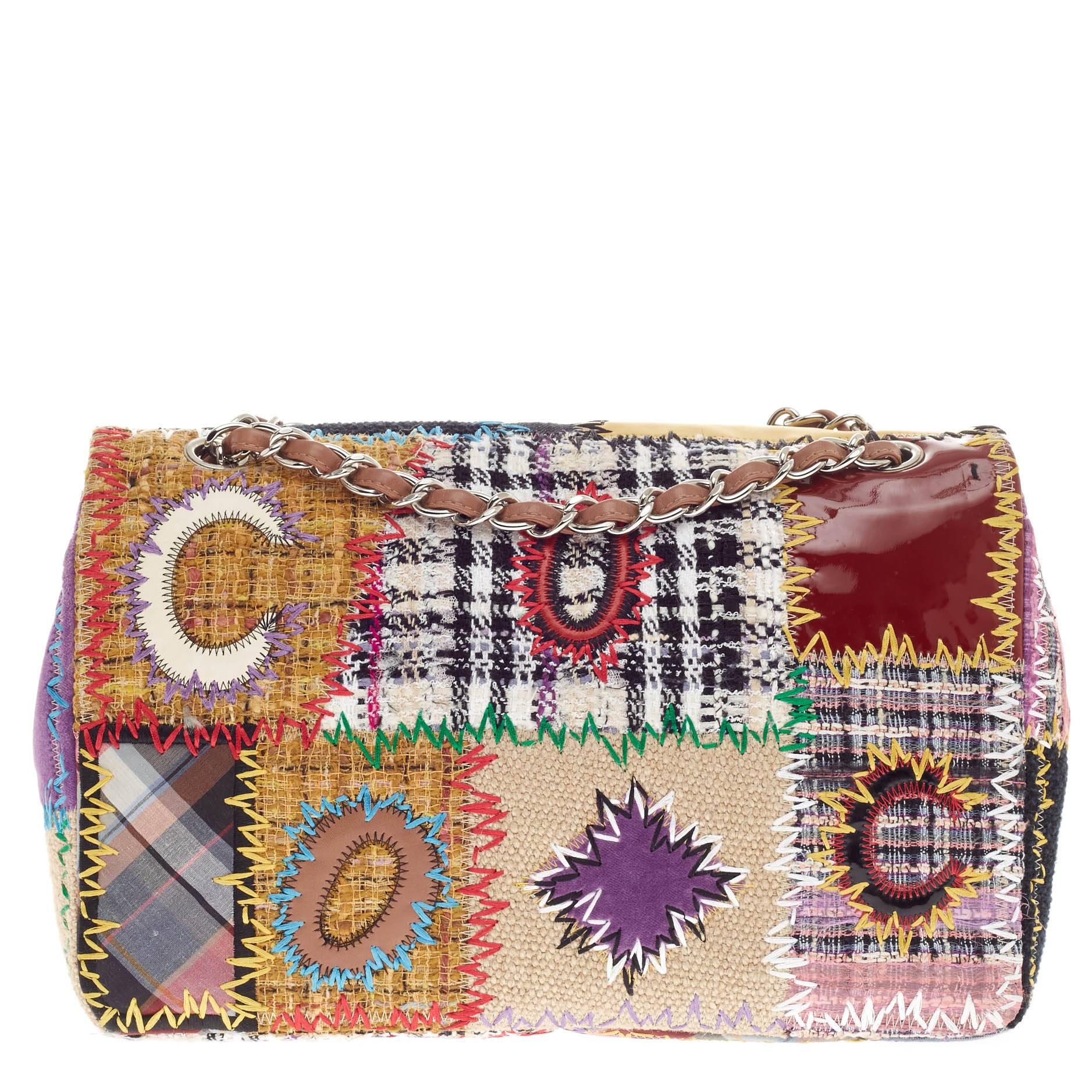 Chanel Classic Flap Multicolor Patchwork Jumbo 1