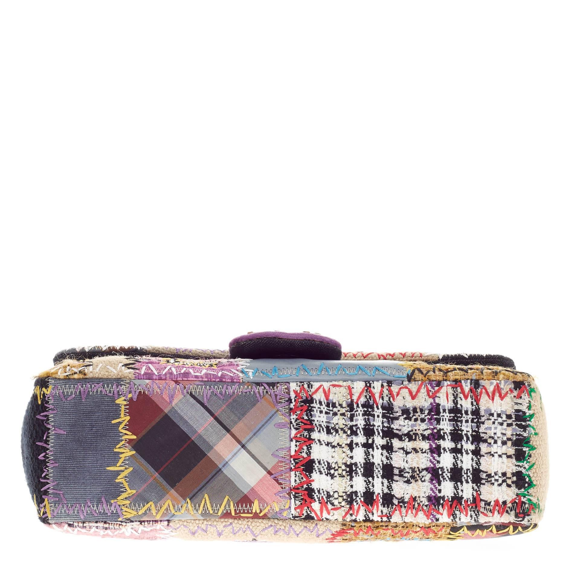 Chanel Classic Flap Multicolor Patchwork Jumbo 2