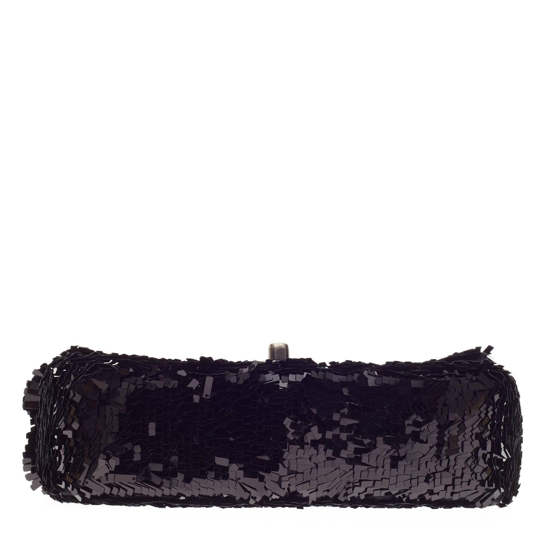 Chanel Flap Bag Embroidered Sequin Small 1