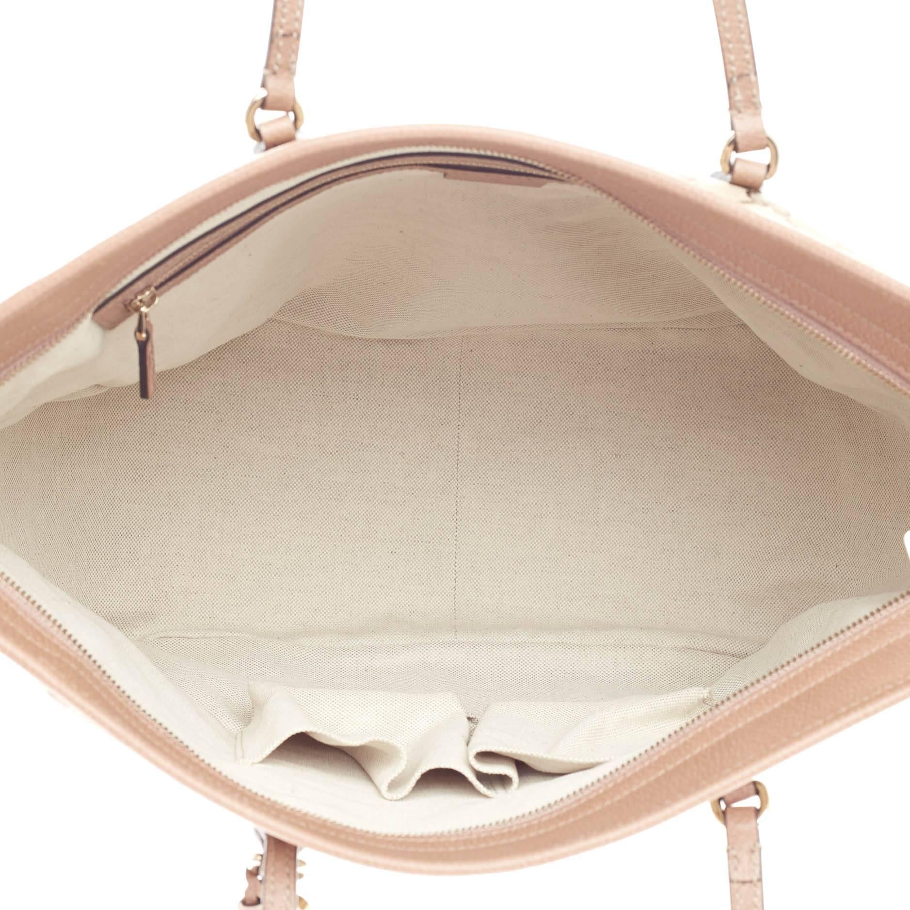 Gucci Bree Original Tote Leather and GG Canvas Medium 1