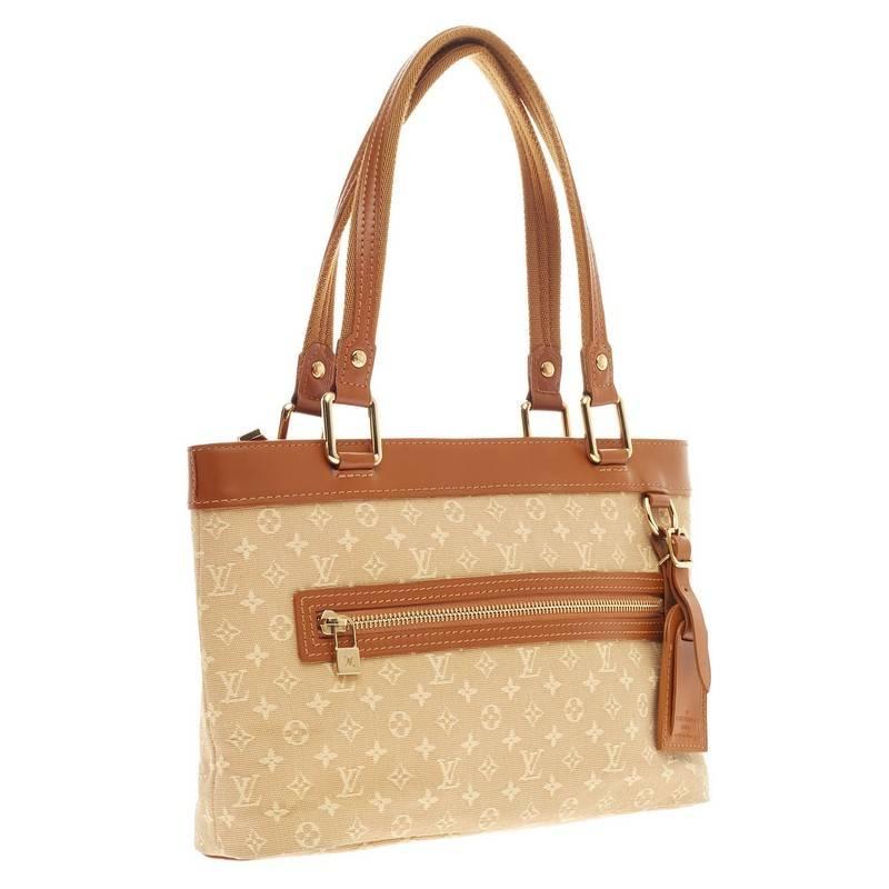 Louis Vuitton Lucille Mini Lin PM In Good Condition In NY, NY