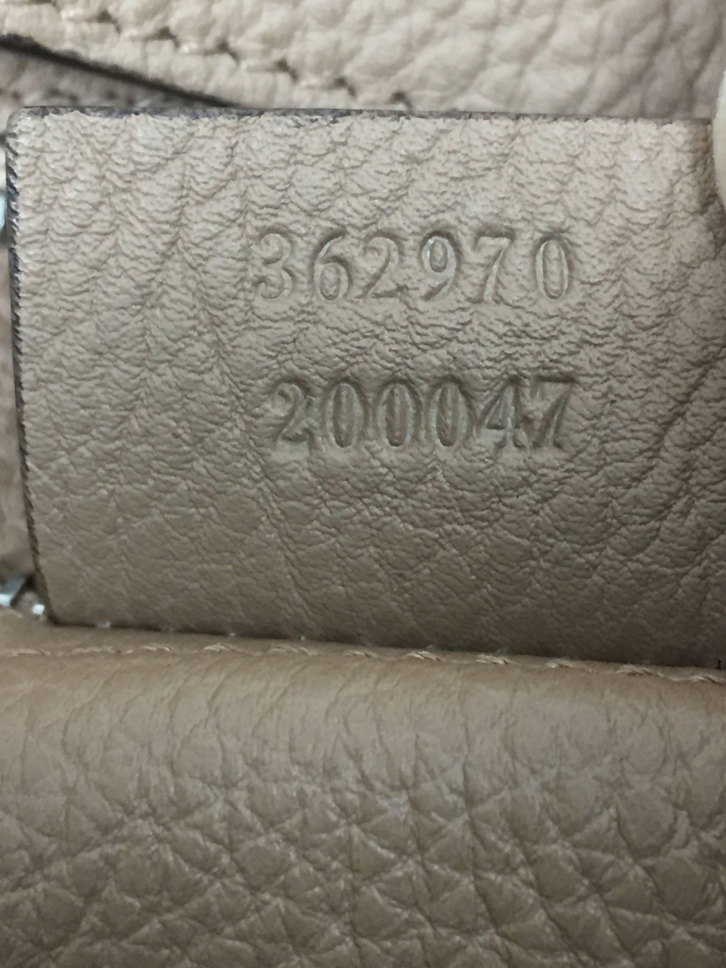 Women's or Men's Gucci Jackie Soft Tote Pebbled Leather Large