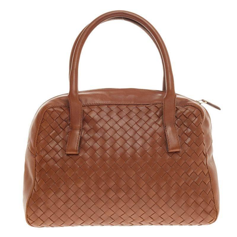 Women's Bottega Veneta Zip Boston Intrecciato Nappa Small