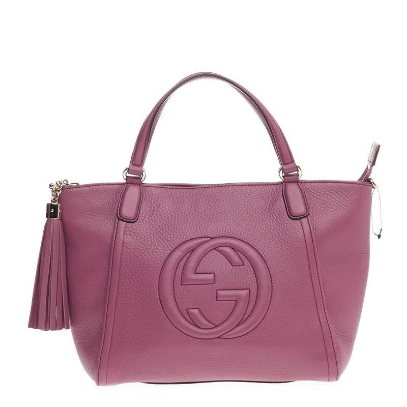 Gucci Soho Convertible Top Handle Leather Small