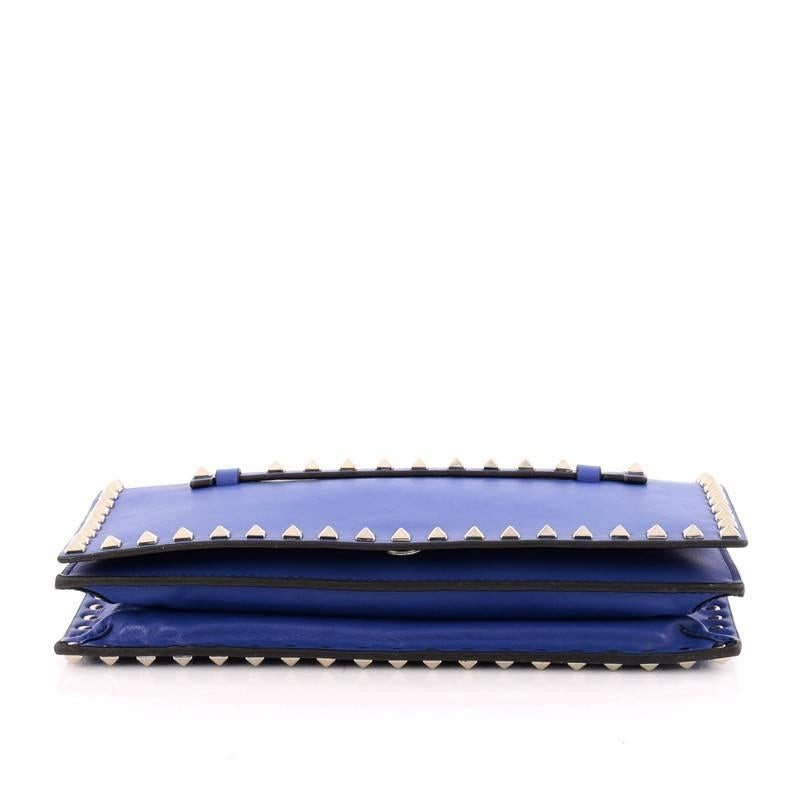 Women's Valentino Rockstud Flap Clutch Leather