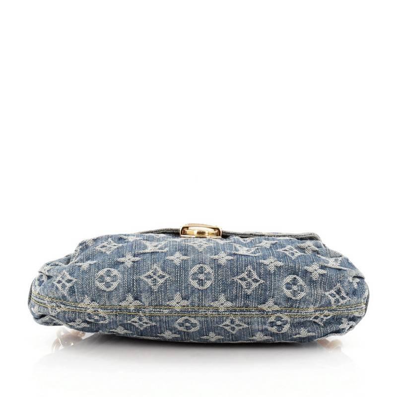 Louis Vuitton Pleaty Handbag Denim Mini 1