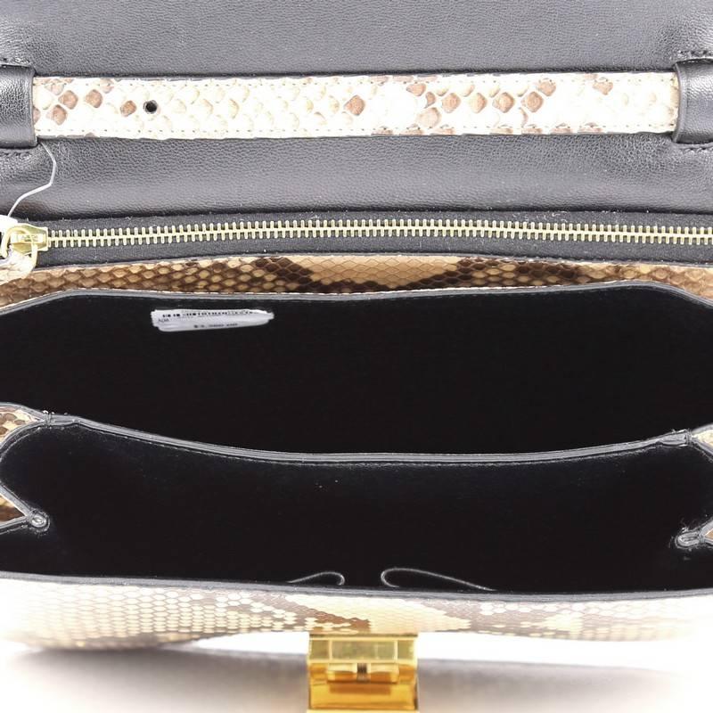Beige Celine Box Bag Python Medium
