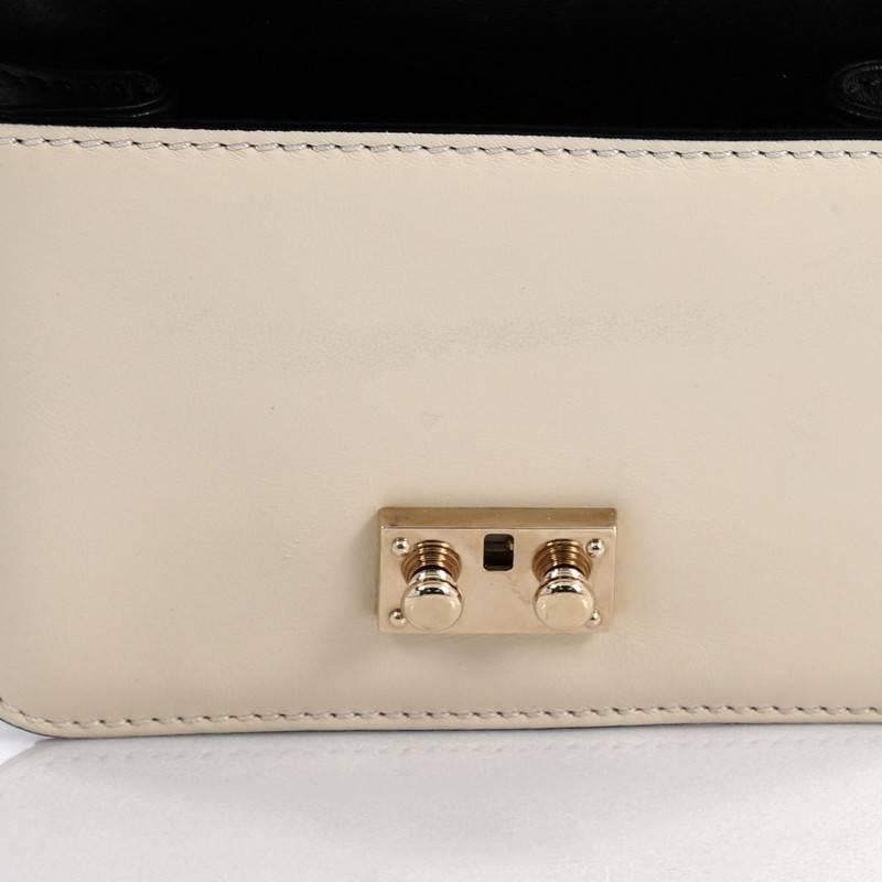 Valentino Glam Lock Shoulder Bag Leather Mini 4