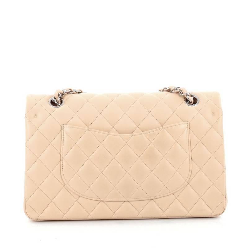Chanel Classic Double Flap Bag Quilted Lambskin Medium In Good Condition In NY, NY