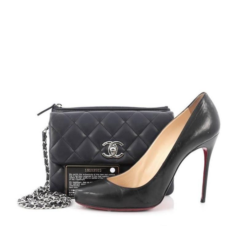 Chanel Daily Zippy Crossbody Bag Quilted Lambskin Small at 1stDibs