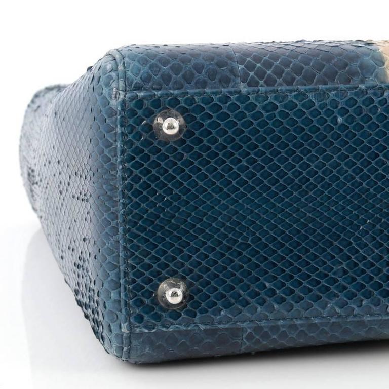 Christian Dior Lady Dior Handbag Python Large at 1stDibs