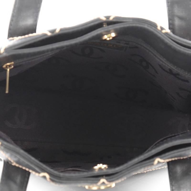 Chanel Surpique Tote Quilted Leather Medium 1