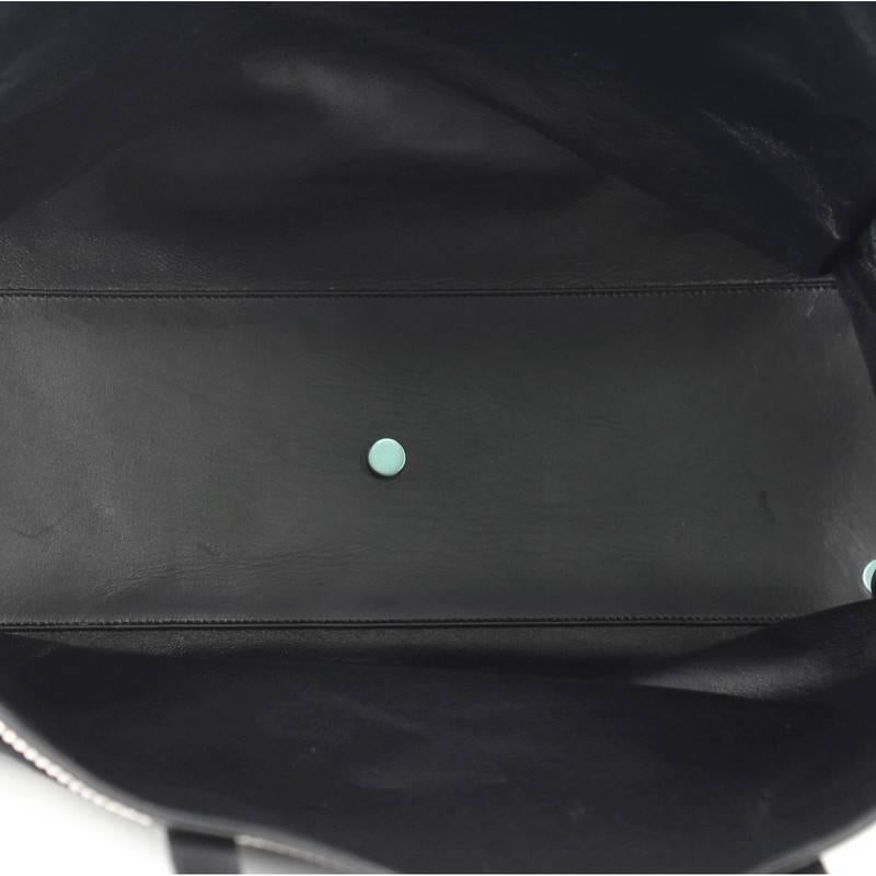 Black Saint Laurent Reversible East West Shopper Tote Studded Leather and Suede