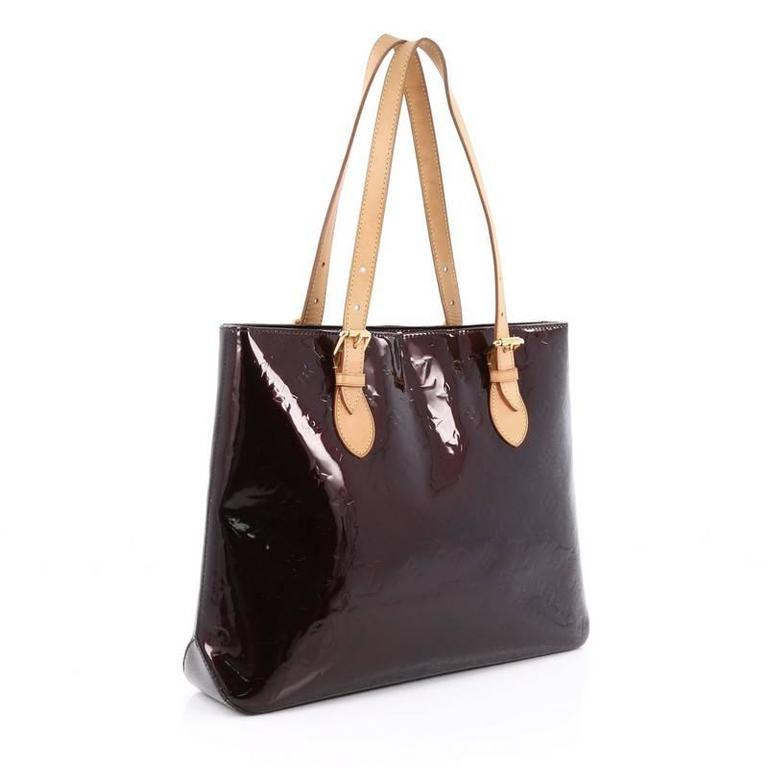 Louis Vuitton Monograma Vernis Brentwood Tote Should Bag For Sale at  1stDibs