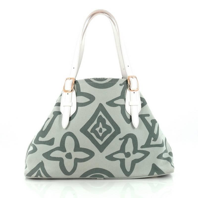 Gray Louis Vuitton Tahitienne Cabas Canvas PM