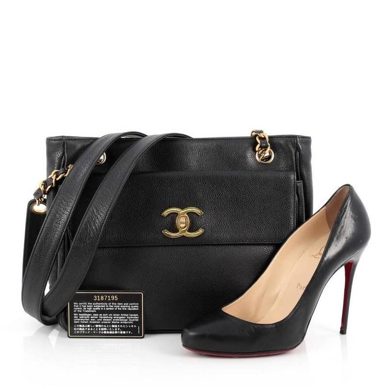 chanel vintage caviar tote