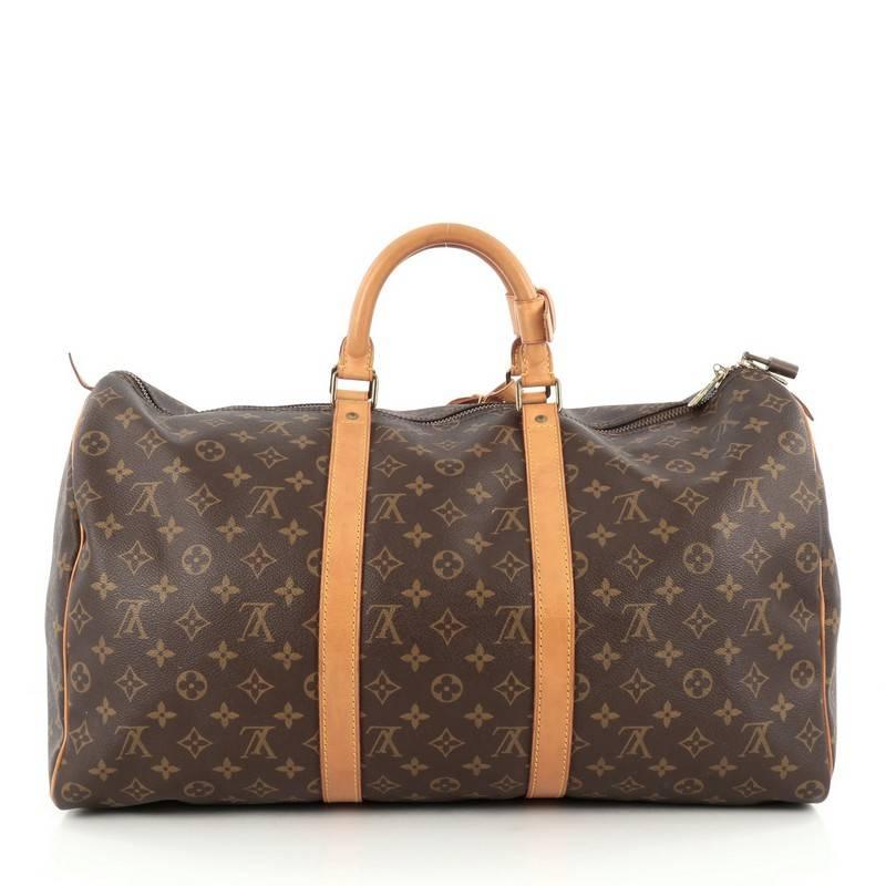 Louis Vuitton Keepall Bag Monogram Canvas 50 In Good Condition In NY, NY