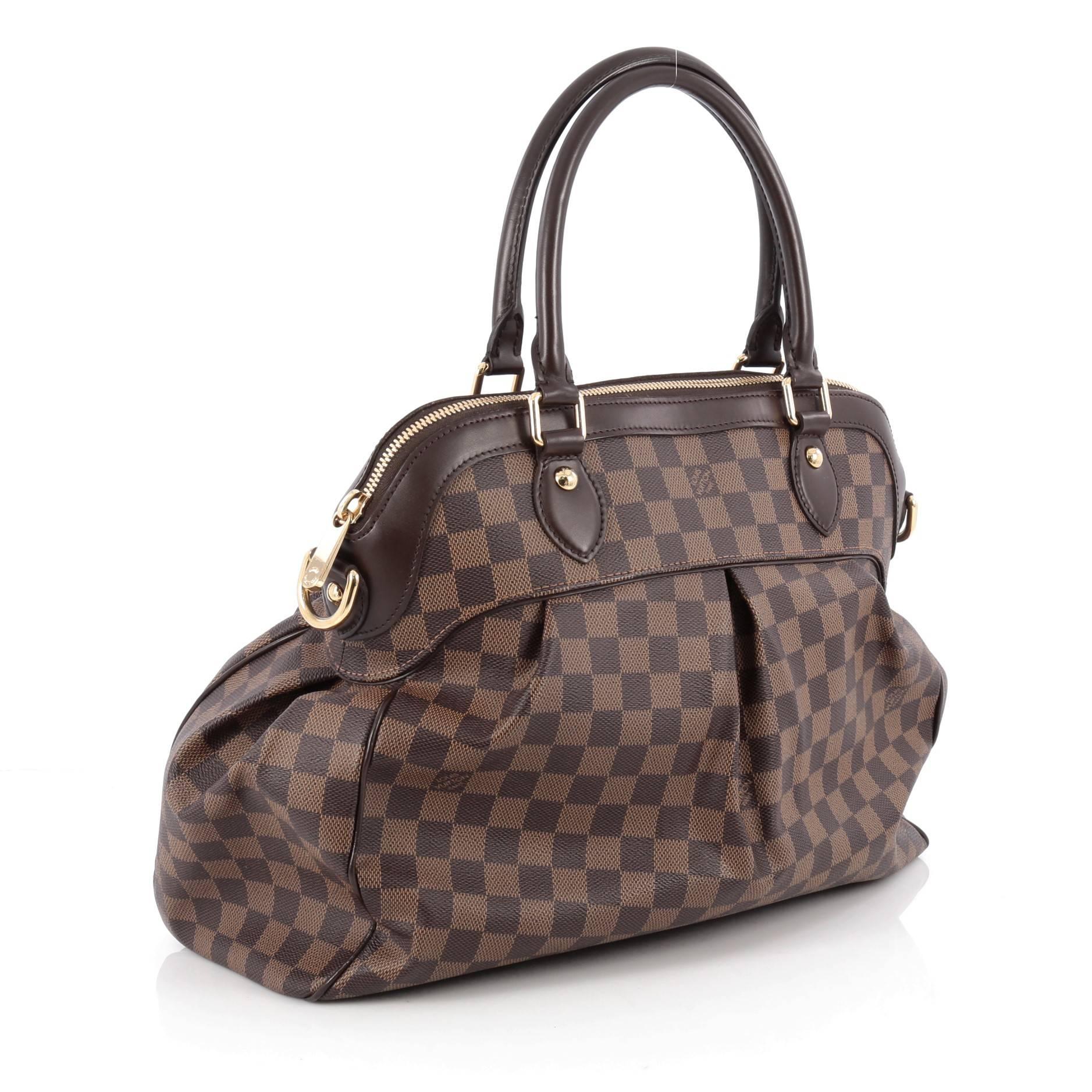 Gray Louis Vuitton Trevi Handbag Damier GM