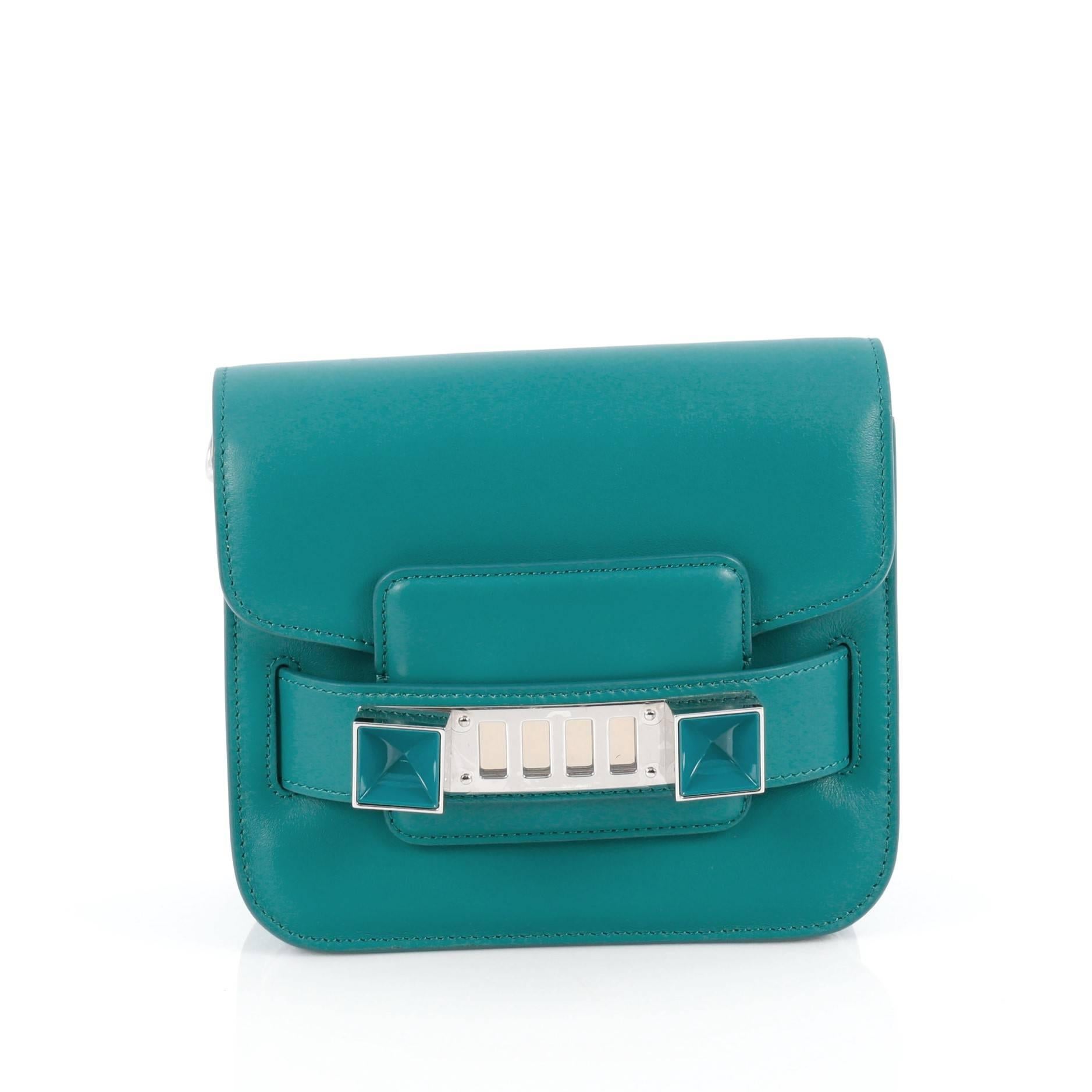 Blue Proenza Schouler PS11 Crossbody Bag Leather Tiny