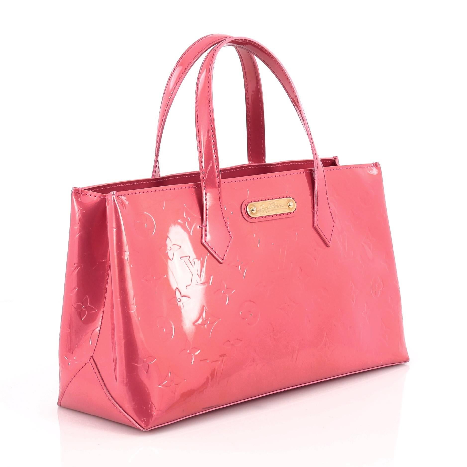 Louis Vuitton Monogram Vernis PM Wilshire Handbag  In Good Condition In NY, NY