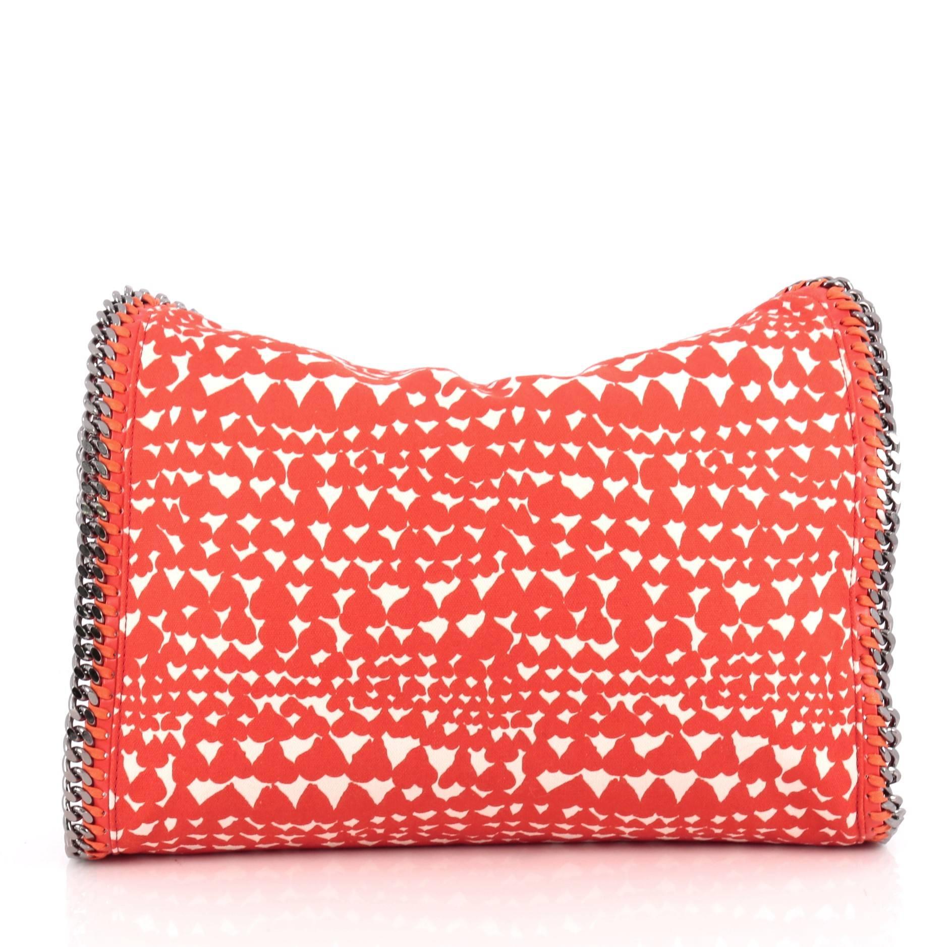 Stella McCartney Falabella Fold Over Bag Printed Canvas In Good Condition In NY, NY