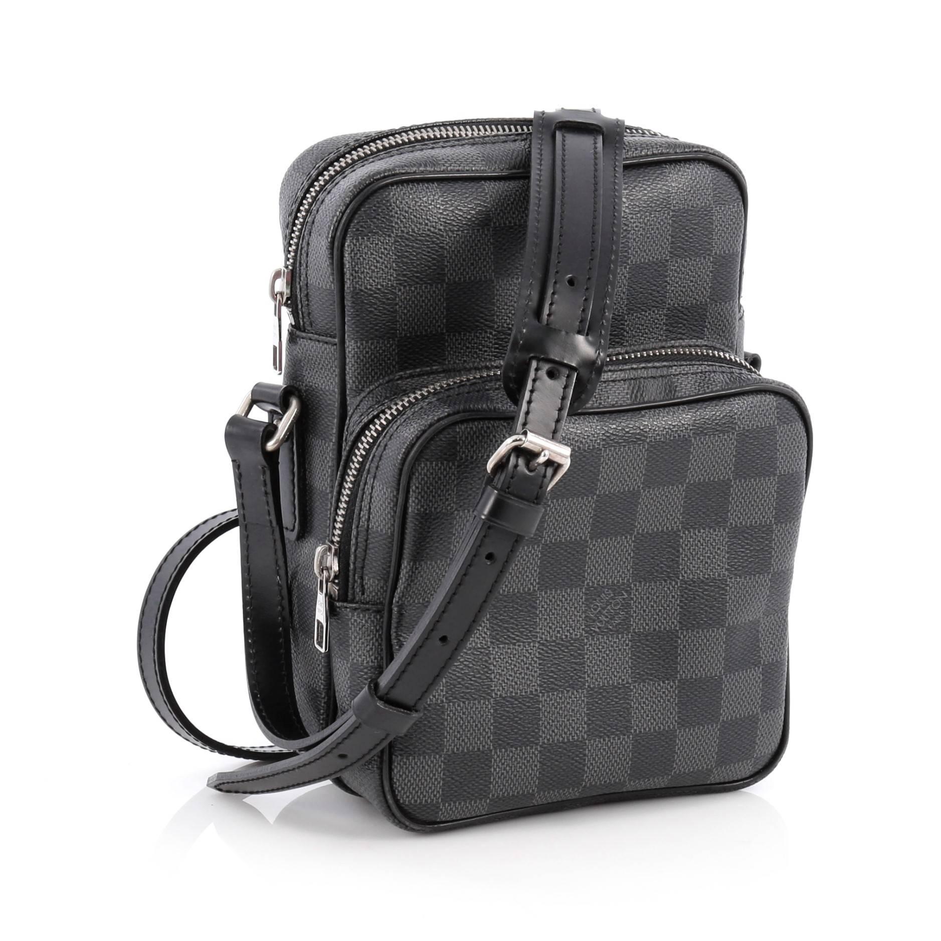 Black Louis Vuitton Rem Bag Damier Graphite
