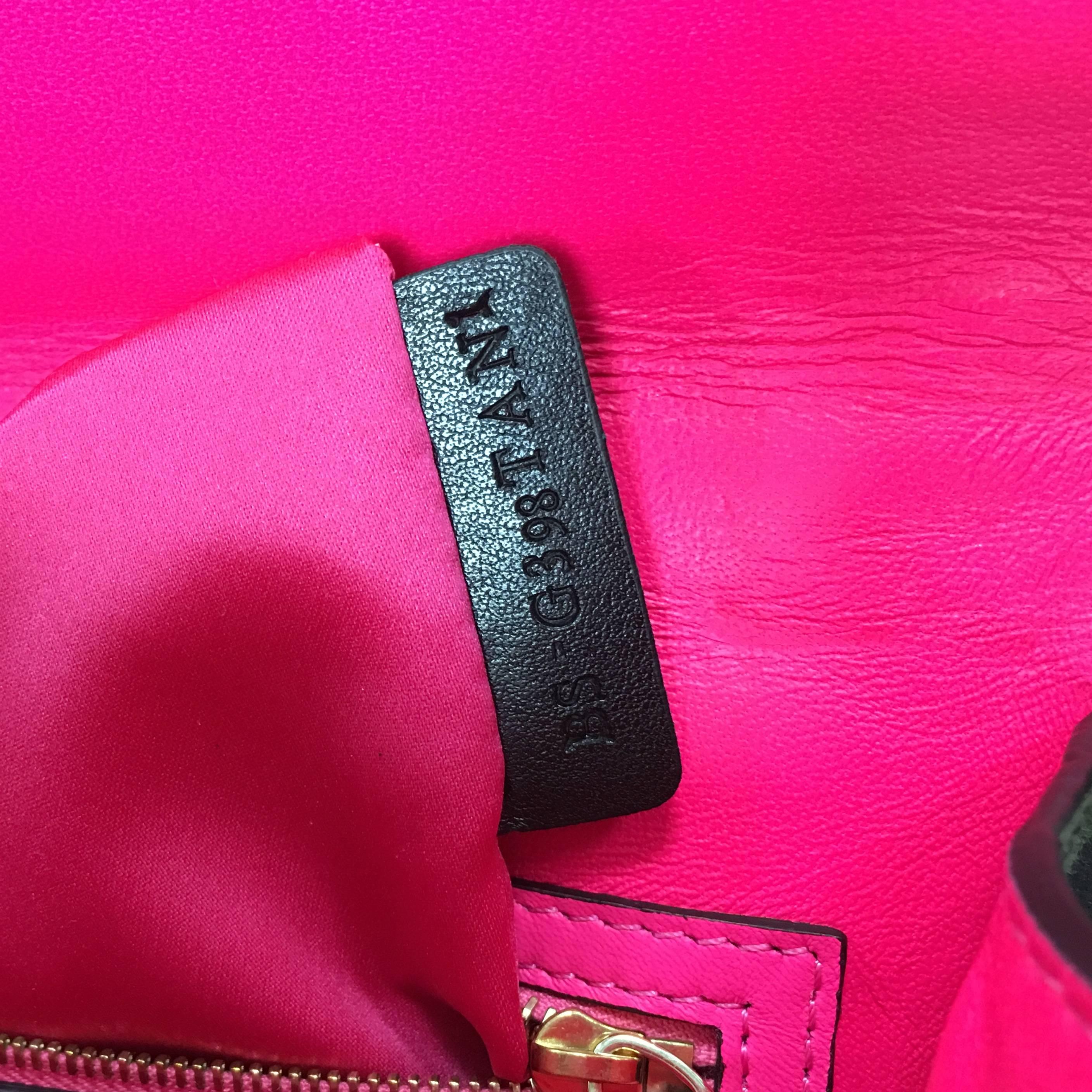 Valentino Glam Lock Shoulder Bag Camo Leather and Canvas Medium 2