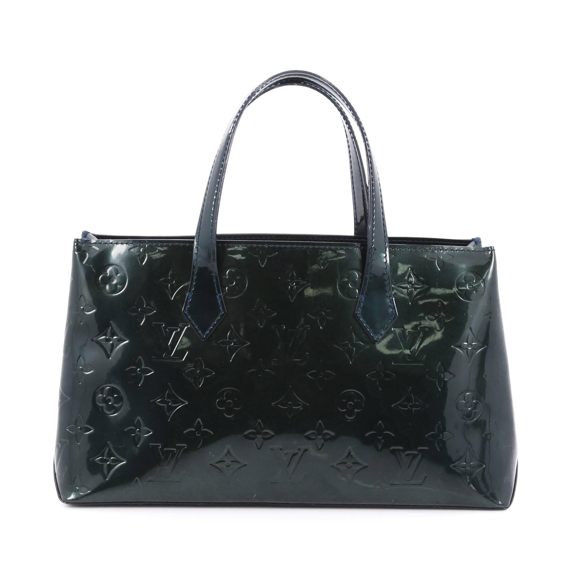 Louis Vuitton Wilshire Handbag Monogram Vernis PM  In Good Condition In NY, NY
