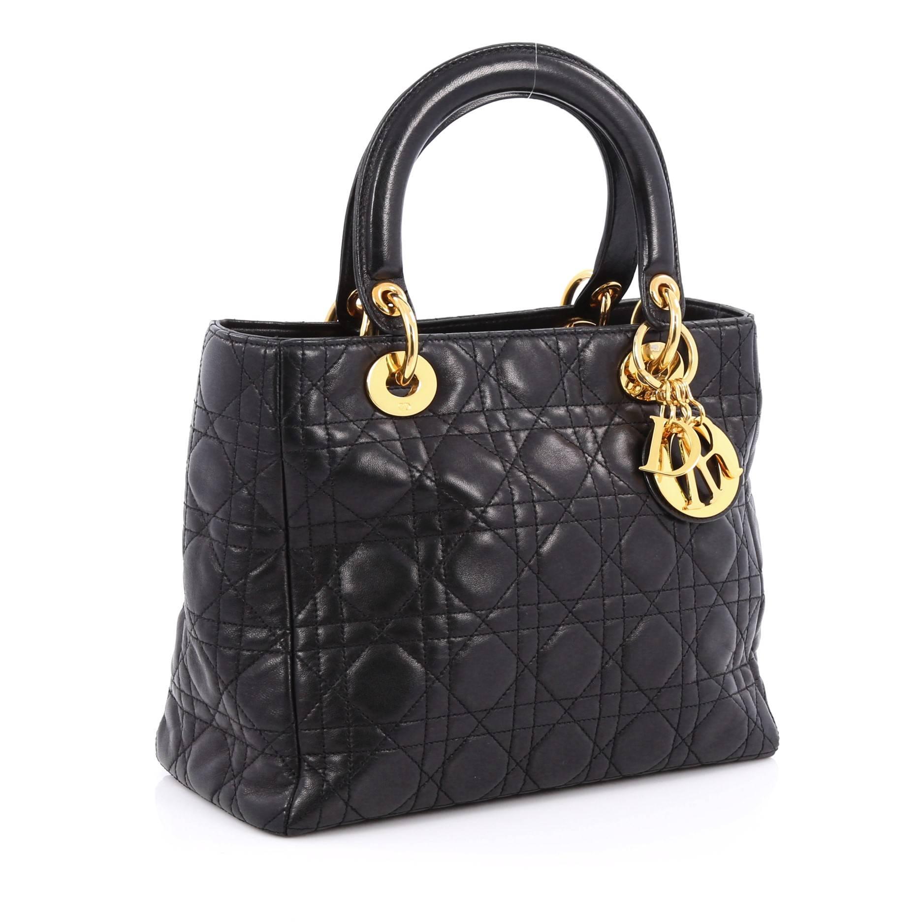 lady dior grained calfskin