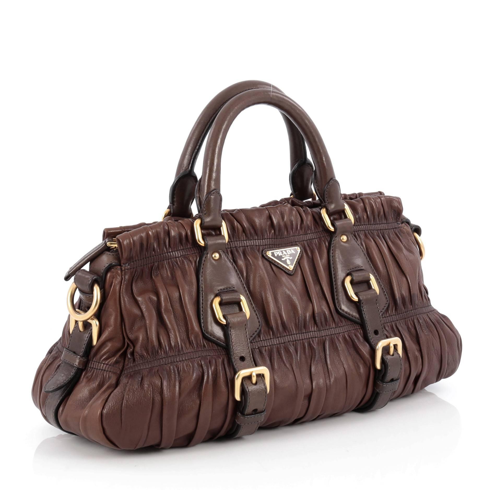 prada gaufre leather