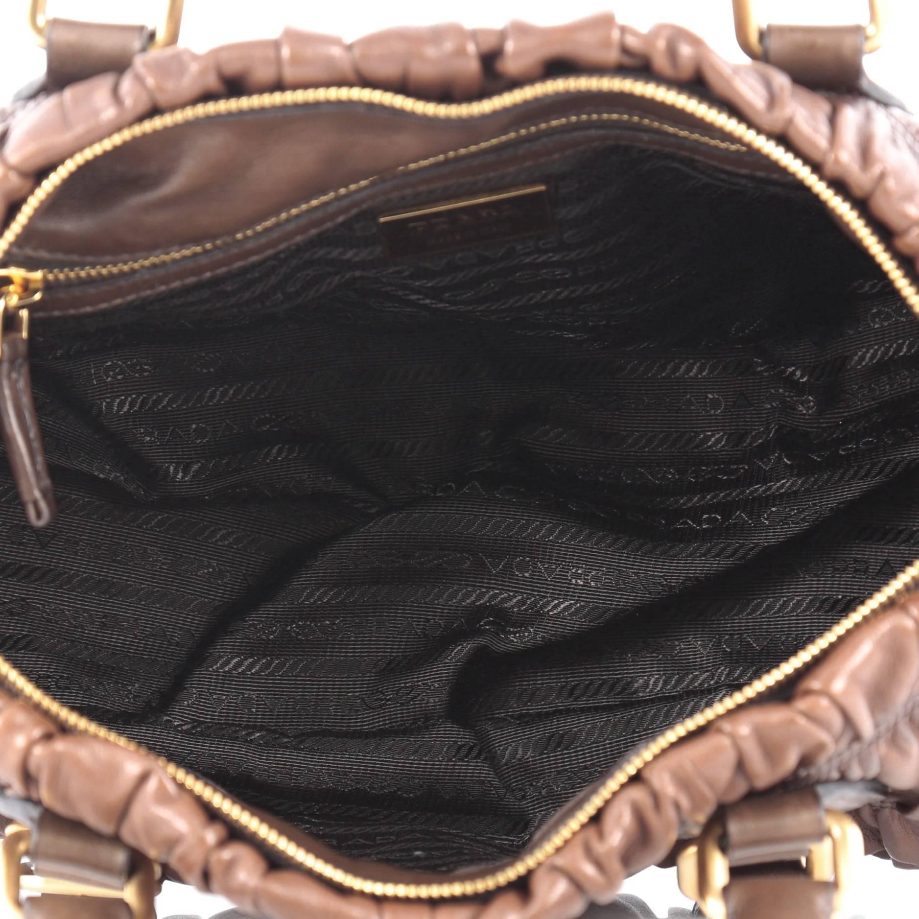 Women's or Men's Prada Gaufre Convertible Satchel Nappa Leather Medium