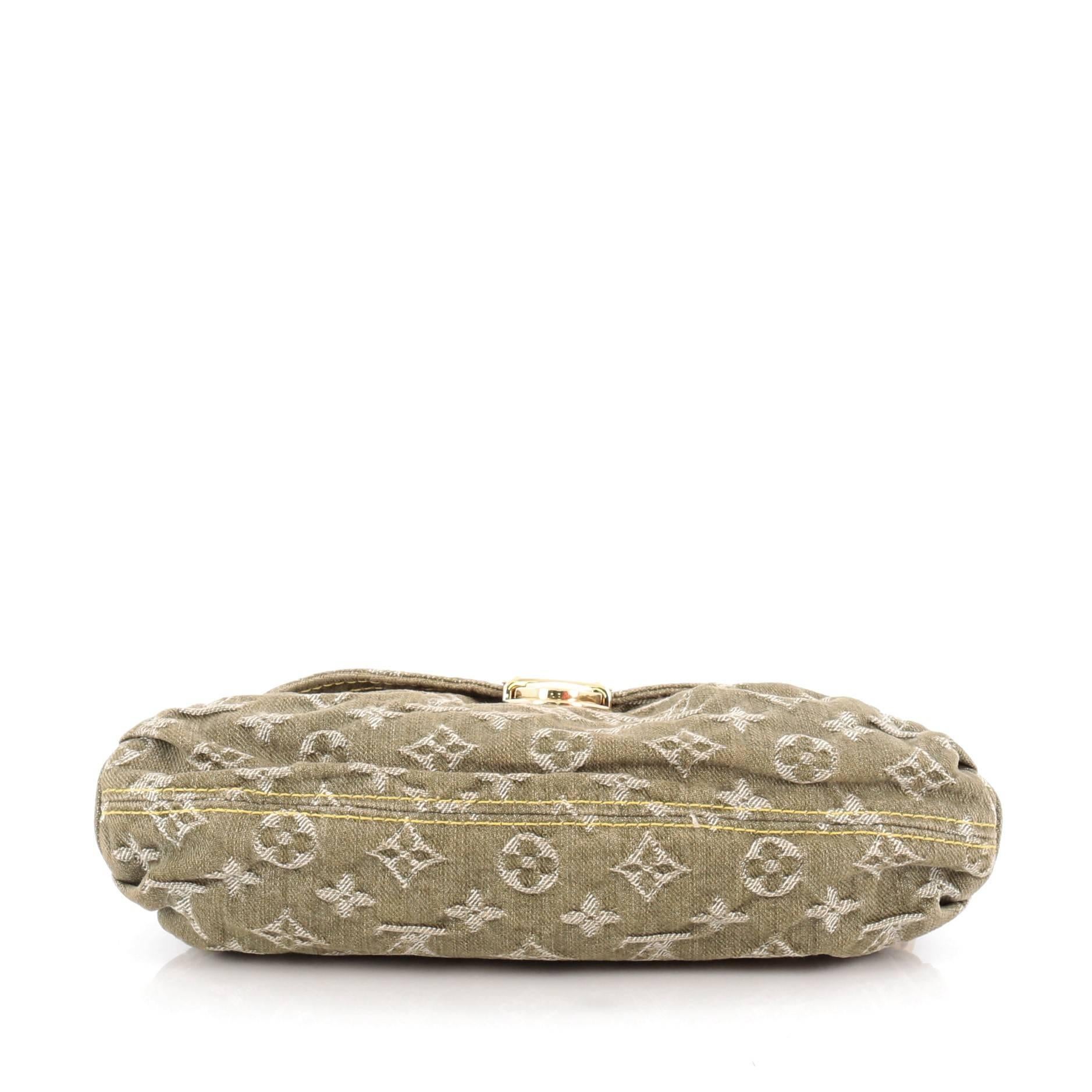 Women's or Men's  Louis Vuitton Pleaty Handbag Denim Mini