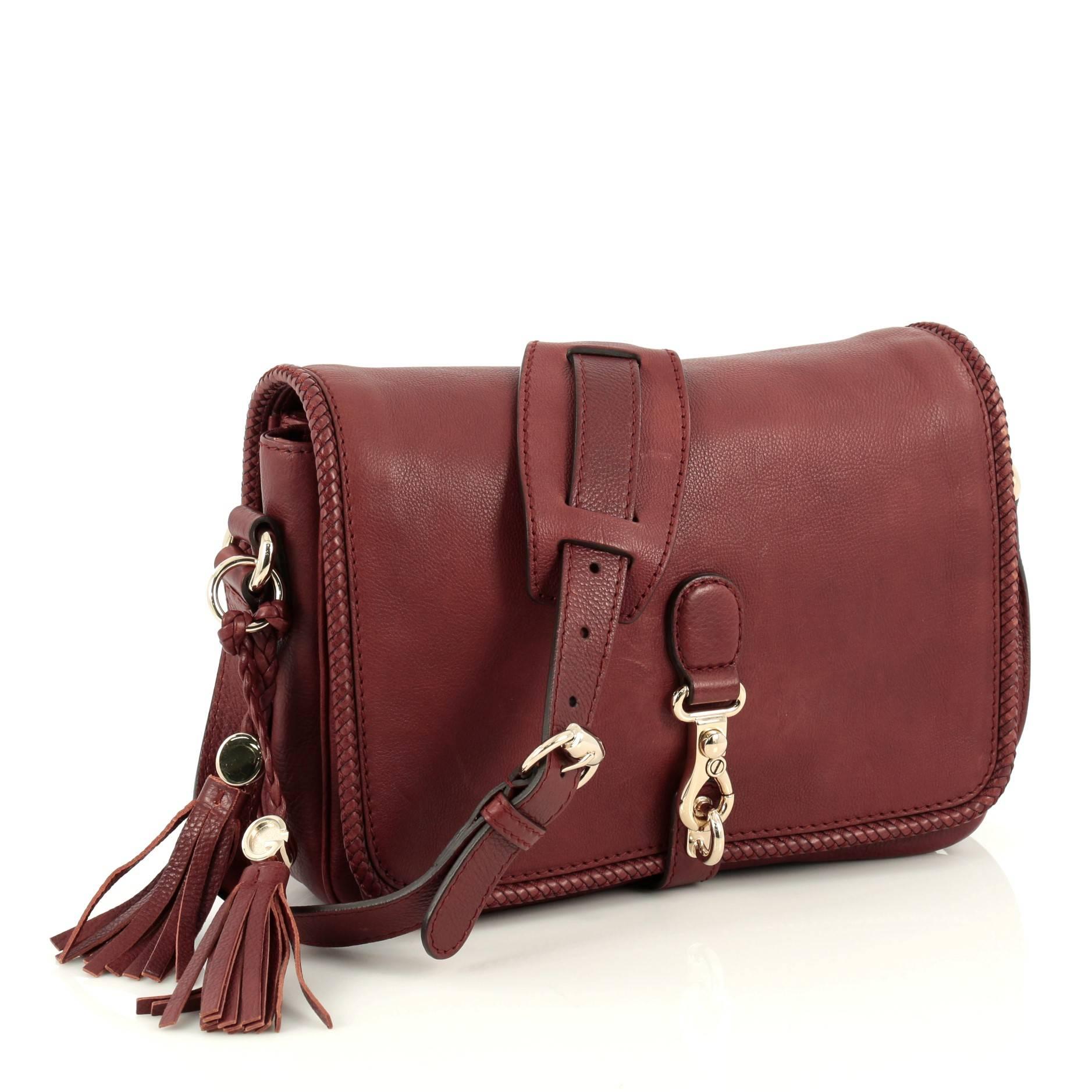 Brown  Gucci  Marrakech Messenger Bag Leather Medium