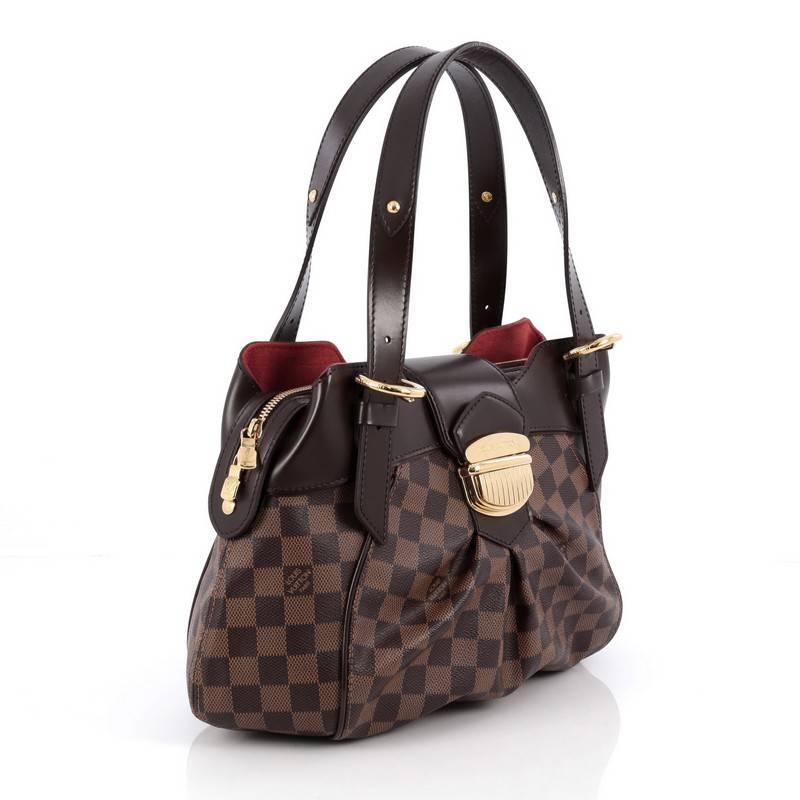 Black Louis Vuitton Sistina Handbag Damier PM