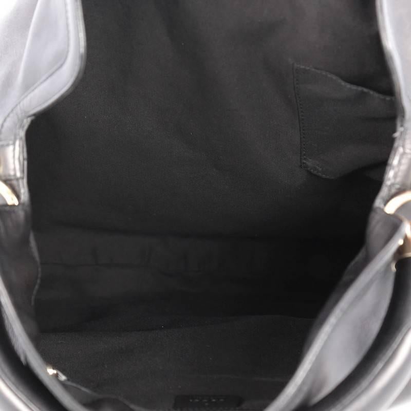 Black Gucci Indy Hobo Leather Large