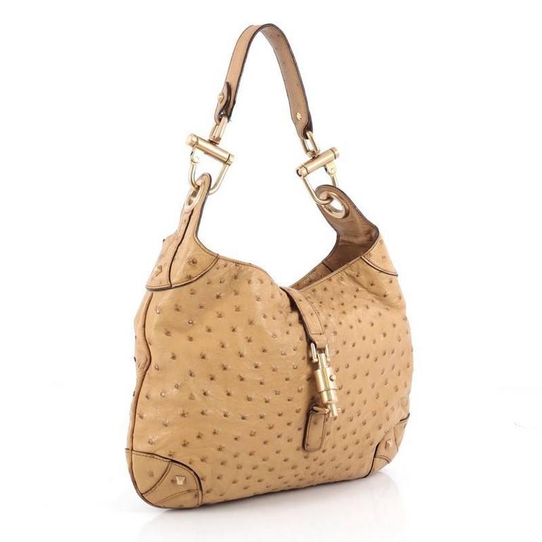 gucci ostrich bag