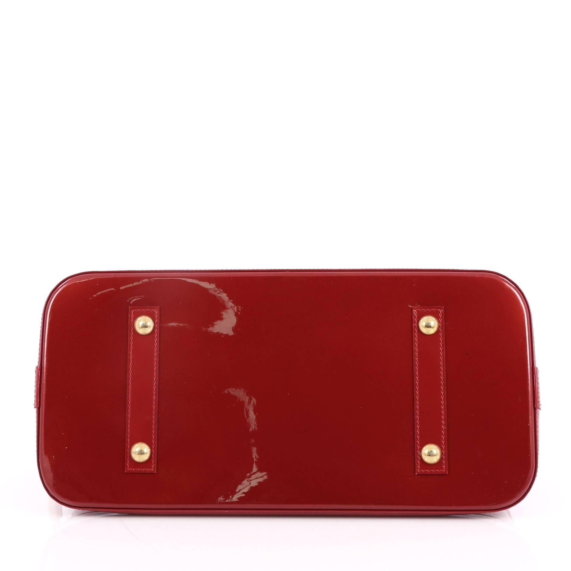 Women's or Men's  Louis Vuitton Alma Handbag Monogram Vernis GM