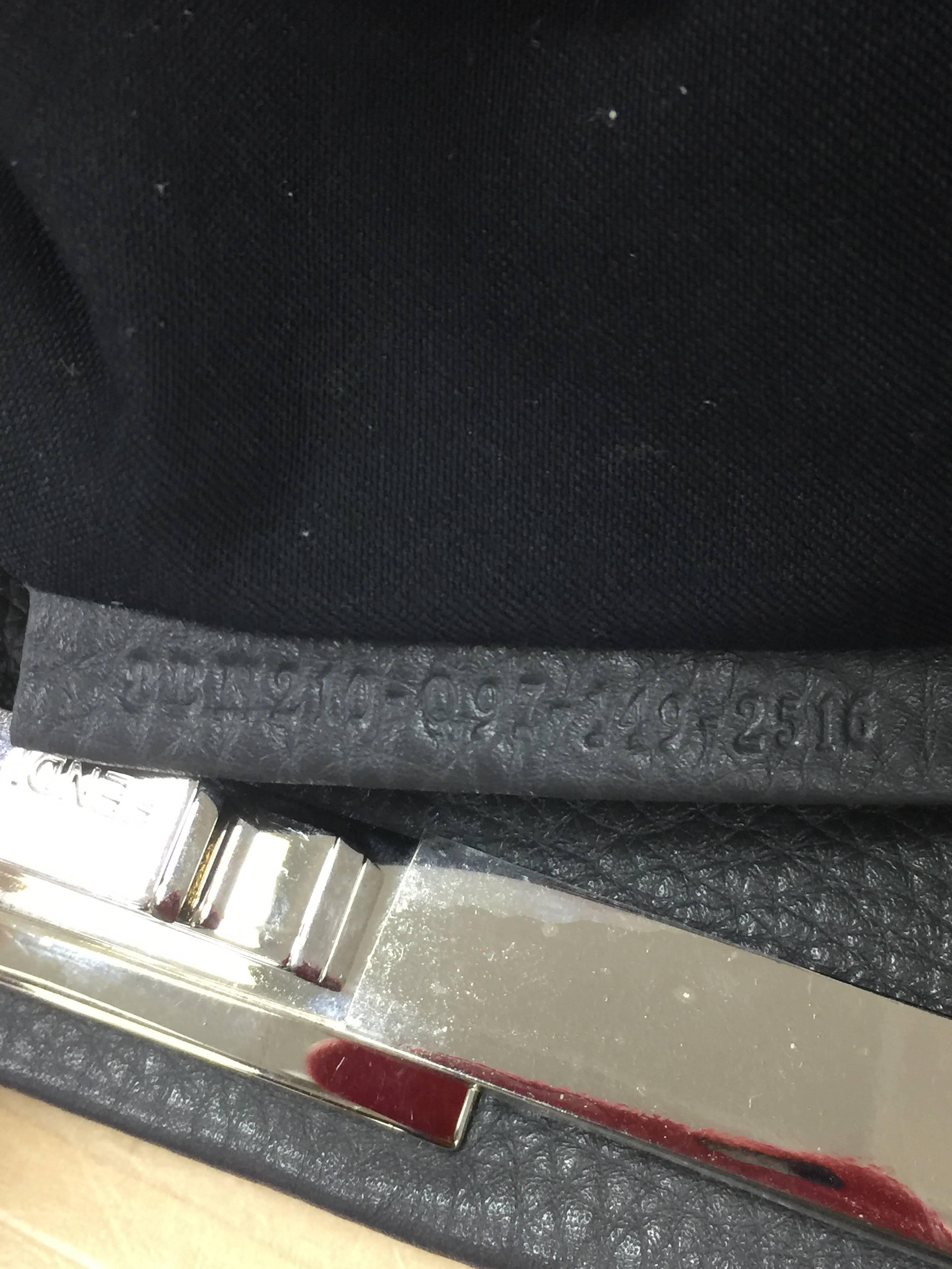 Fendi Selleria Peekaboo Handbag Woven Leather XL 3