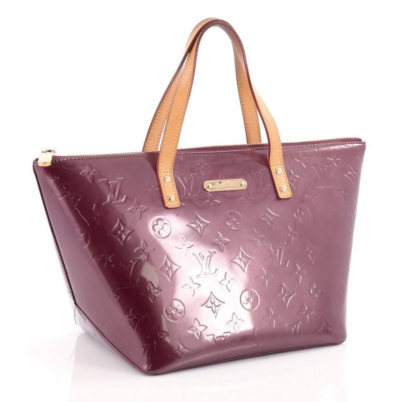 Brown  Louis Vuitton Bellevue Handbag Monogram Vernis PM