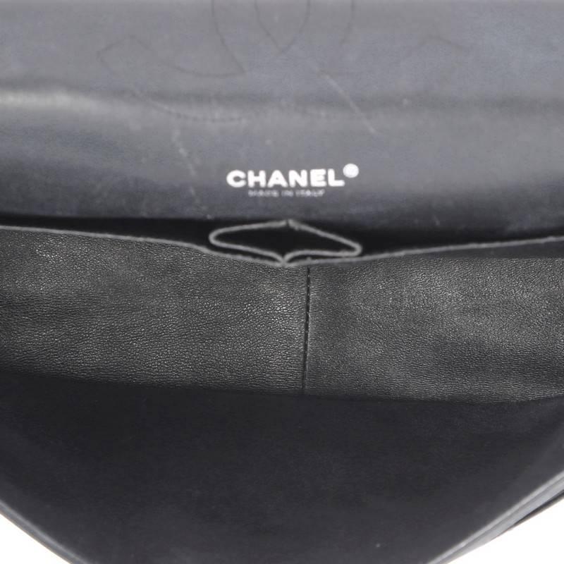 Chanel Classic Double Flap Bag Quilted Patent Jumbo 1